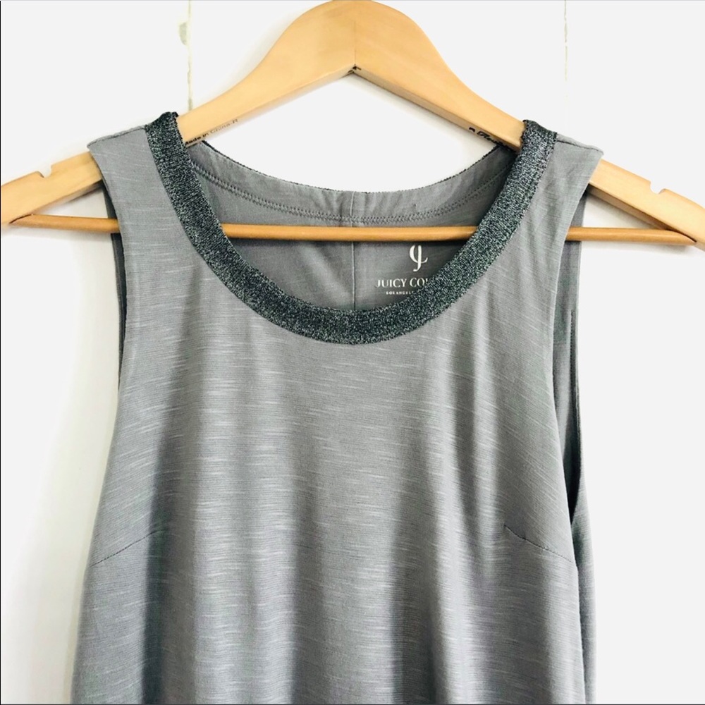 Juicy Couture Gray High Slit Dress
